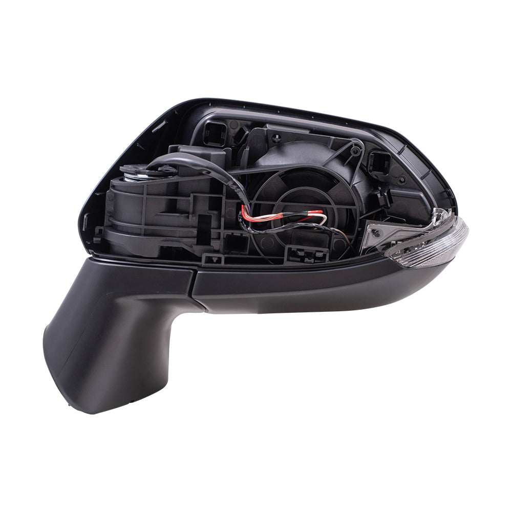 Brock Replacement Driver Side Power Mirror Paint to Match Black with Heat, Signal & Blind Spot Detection Compatible with 2019-2021 Corolla Hatchback & 2020 Corolla Sedan