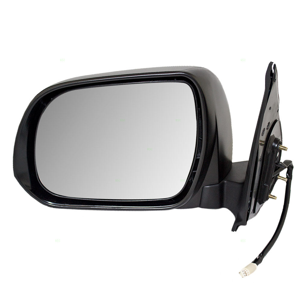 Brock Replacement Drivers Power Side View Mirror Textured Compatible with 2012-2015 Tacoma Pickup Truck 87940-04201