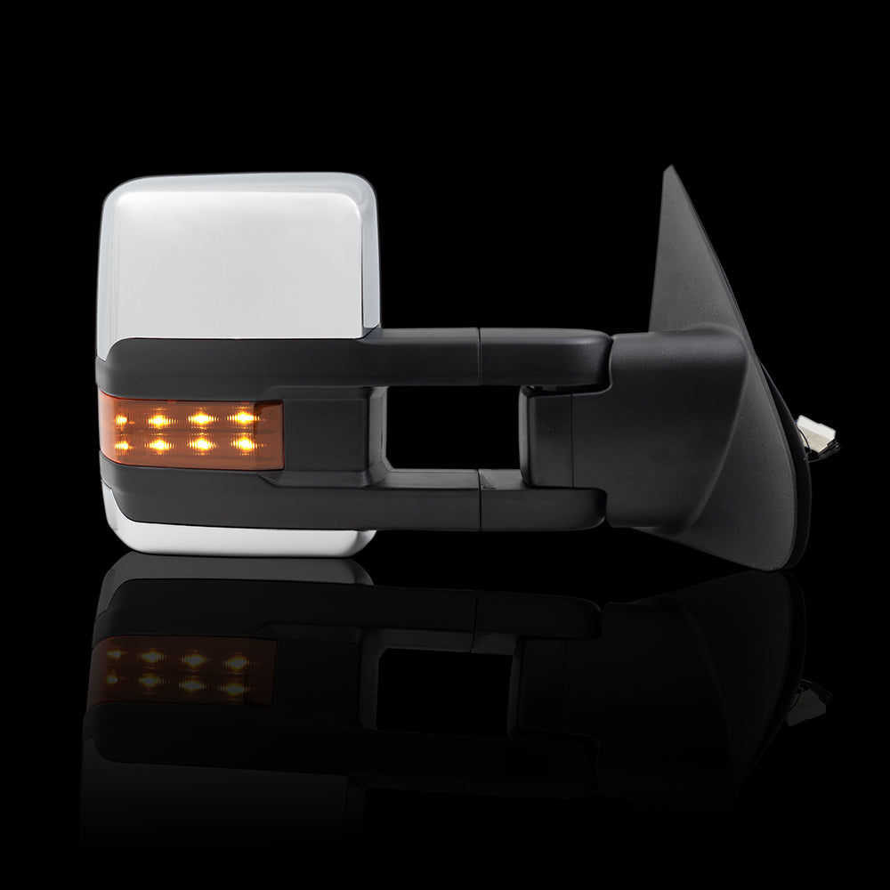 Power Mirror for 2007-2021 Tundra Extendable Clearance Lamp-Blind Performance Upgrad Blind Spot Detection Turn Signal Indicator Heated Set