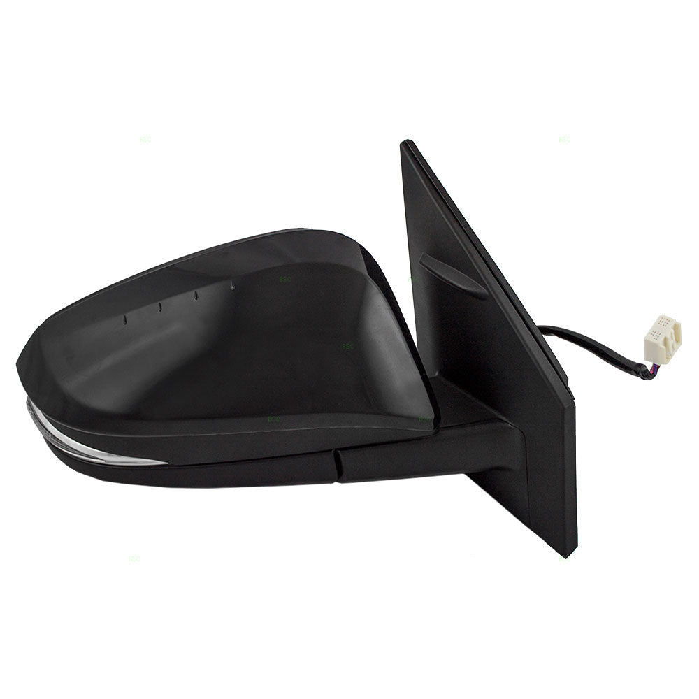 Brock Replacement Passengers Power Side View Mirror Heated Signal Compatible with 2013-2015 RAV4 8791042B80