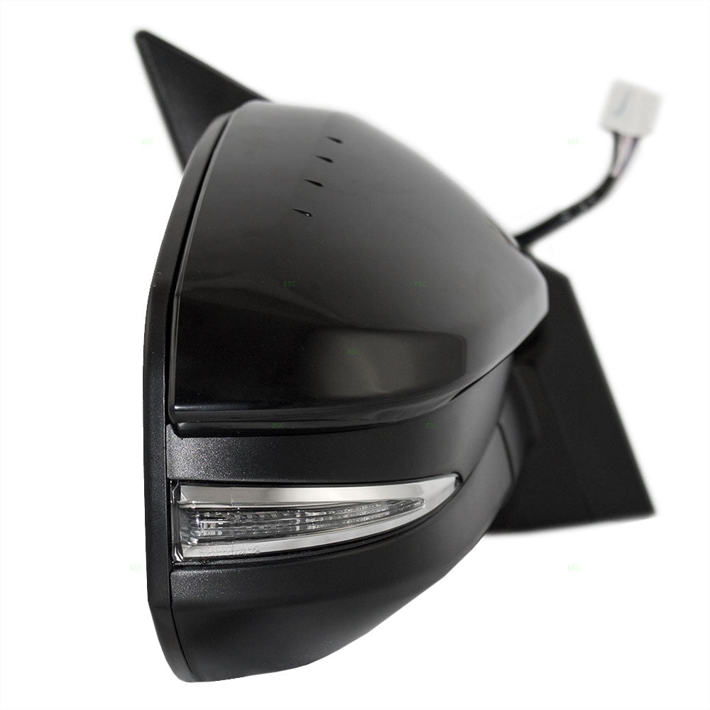 Brock Replacement Passengers Power Side View Mirror Heated Signal Compatible with 2013-2015 RAV4 8791042B80