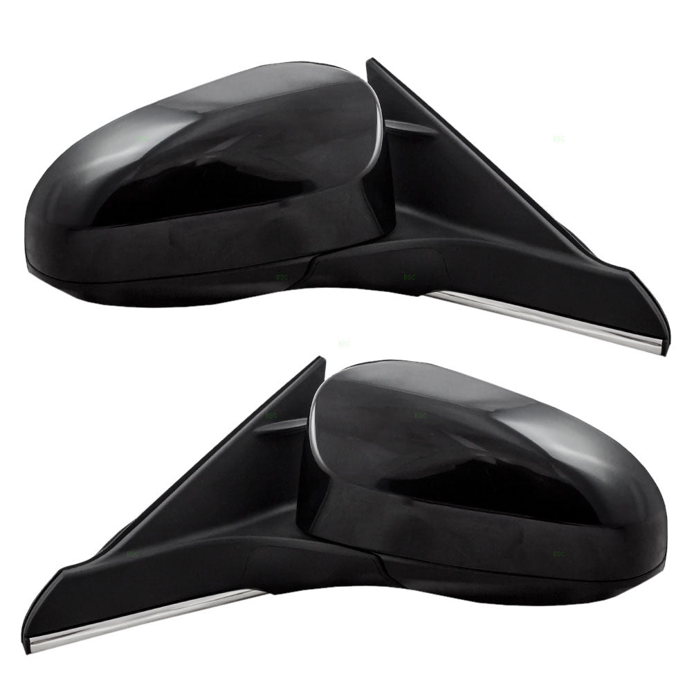 Brock Replacement Pair Set Power Side View Mirrors Heated Ready-to-Paint Compatible with 2015 Camry & Hybrid 87945-06060-C0 87915-06060-C0