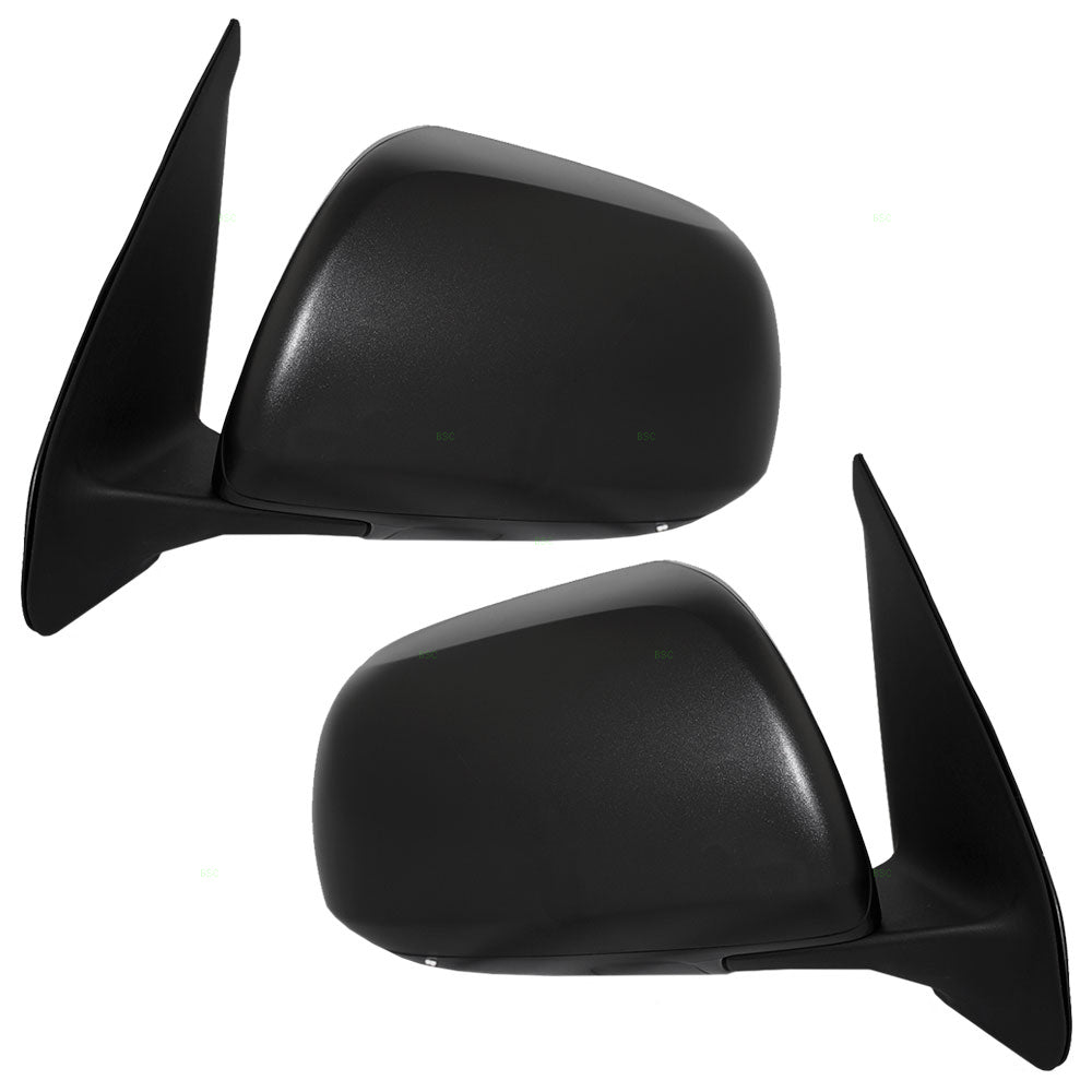 Brock Replacement Driver and Passenger Manual Side View Mirrors Textured Compatible with Tacoma Pickup Truck 87940-04221 87910-04212