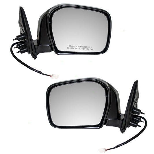 Brock Replacement Driver and Passenger Power Side View Mirrors Ready-to-Paint Compatible with 00-04 Tacoma Pickup Truck 87940-35551 87910-35580