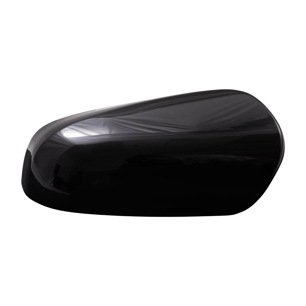 Brock Aftermarket Replacement Driver Left Mirror Cover Paint to Match Black without Signal Compatible with 2014-2019 Toyota Corolla