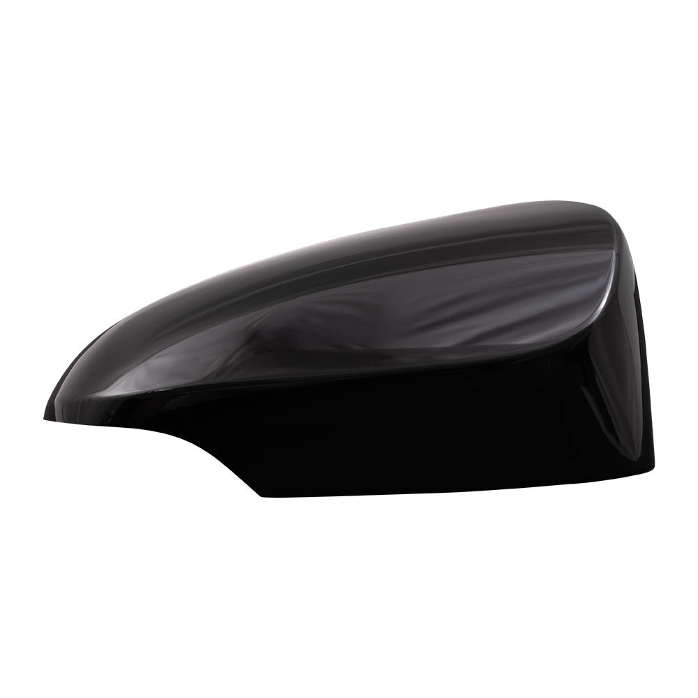 Brock Aftermarket Replacement Part Driver & Passenger Side Mirror Covers Set Paint to Match Black with Signal Compatible with 2014-2019 Toyota Corolla