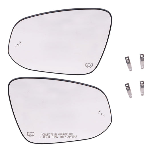 Mirror Glass with Base for 2014-2019 Highlander Blind Spot Detection 879610E140 Set TO1324128