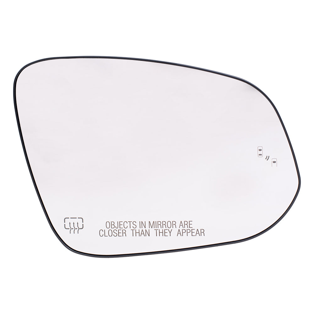 Mirror Glass with Base for 2014-2019 Highlander Blind Spot Detection 879310E150 Right TO1325128