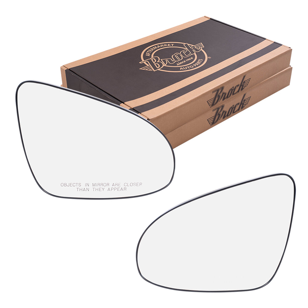 Mirror Glass with Base for 2012-2014 Camry L/LE/Hybrid LE 8794706400 Set TO1324118