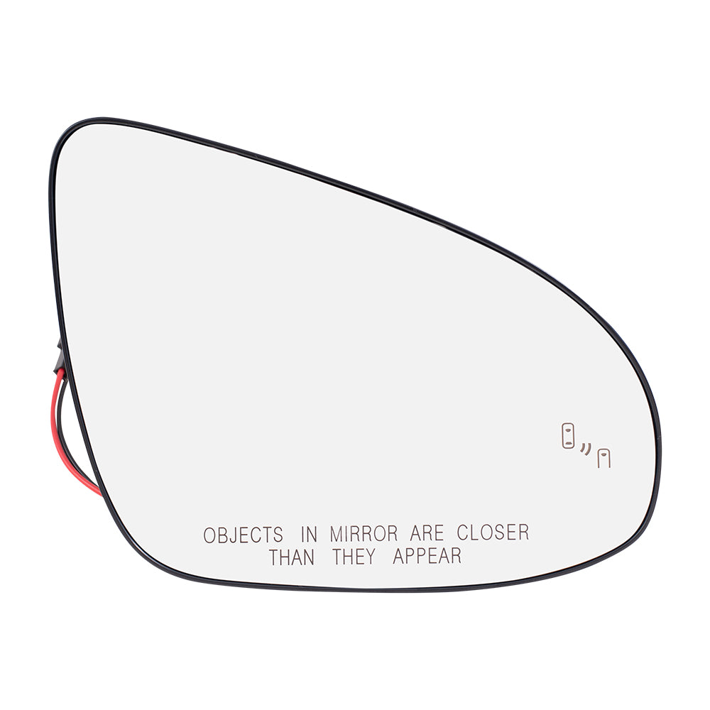 Mirror Glass with Base for 2012-2014 Camry Blind Spot Detection Heated 8794706010 Set TO1324131