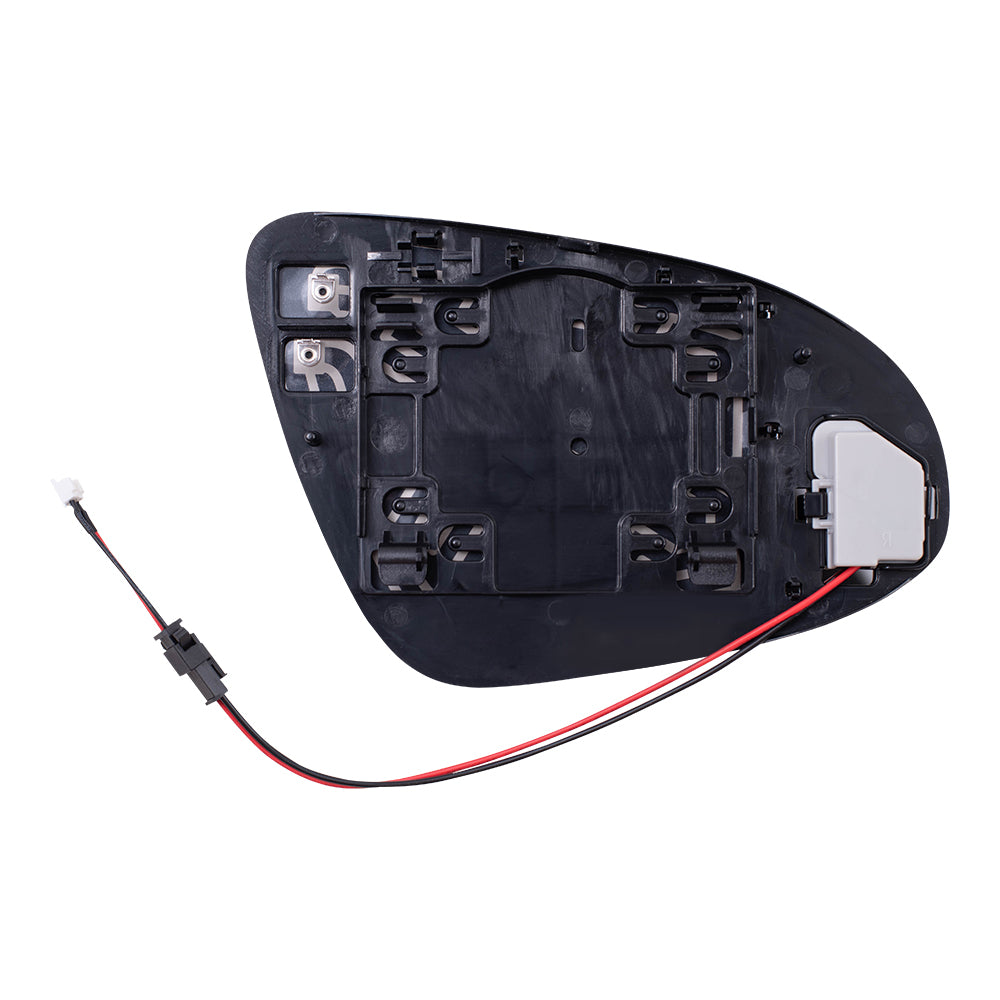 Mirror Glass with Base for 2012-2014 Camry Blind Spot Detection Heated 8794706010 Left TO1324131