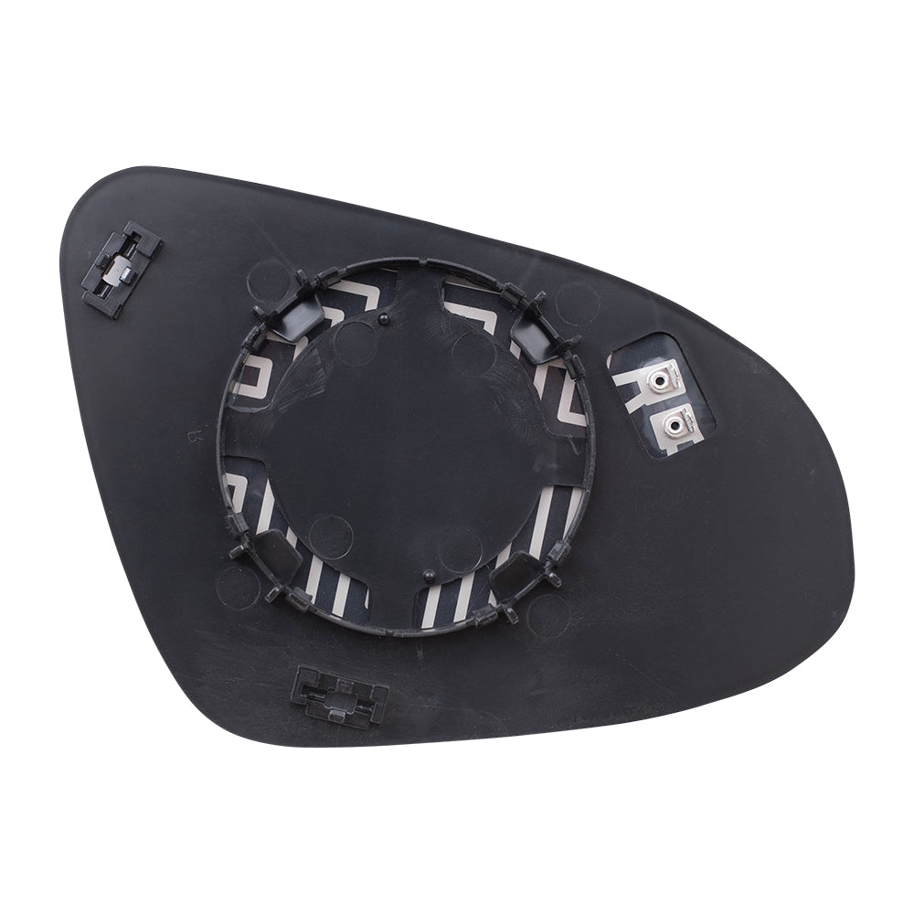 Brock Replacement Driver Side Mirror Glass and Base with Heat Compatible with 2014-2019 Corolla