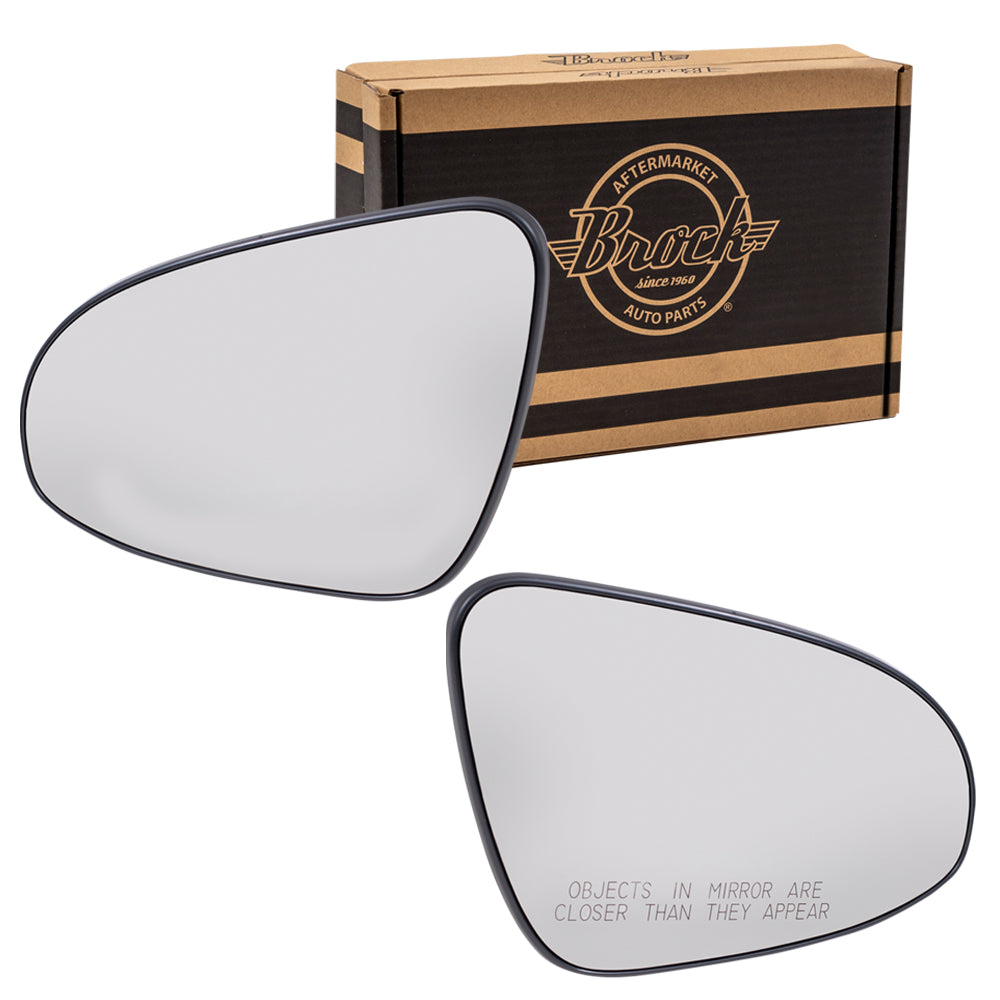 Mirror Glass with Base for 2014-2019 Corolla for 2017-2018 Corolla iM 8796102F20 Set TO1324116