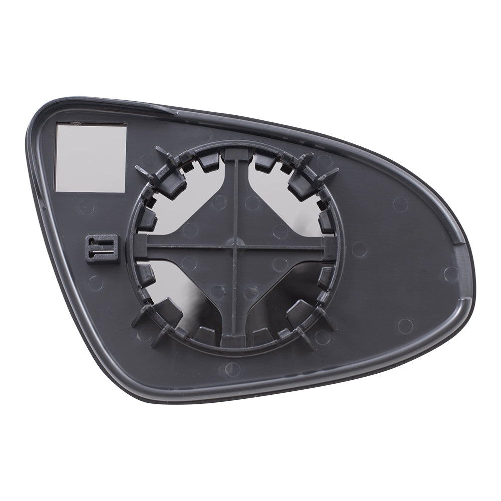 Brock Replacement Driver Side Mirror Glass and Base without Heat Compatible with 2014-2019 Toyota Corolla
