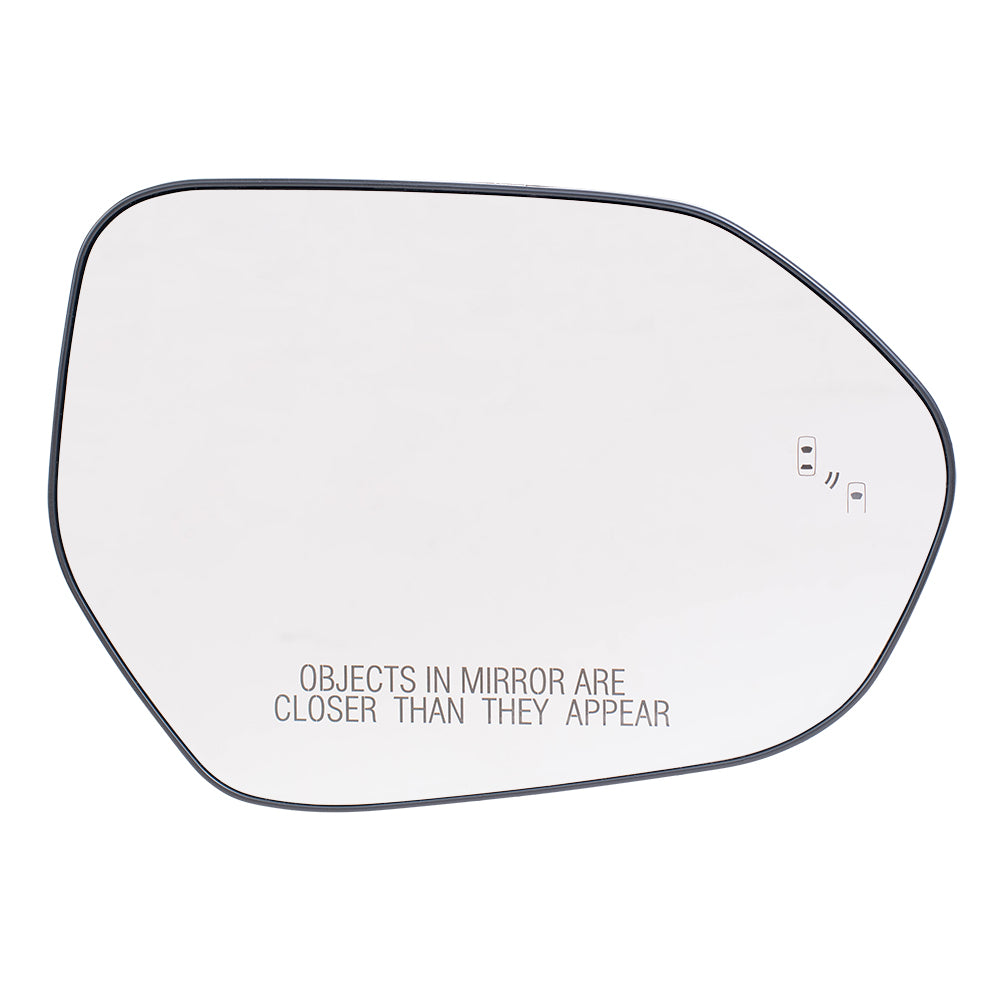 Mirror Glass with Base for 2018-2019 Camry Blind Spot Detection for 2019 Corolla for 2016-2018 Prius for 2016-2017 Prius V 8790706170 Set TO1324141