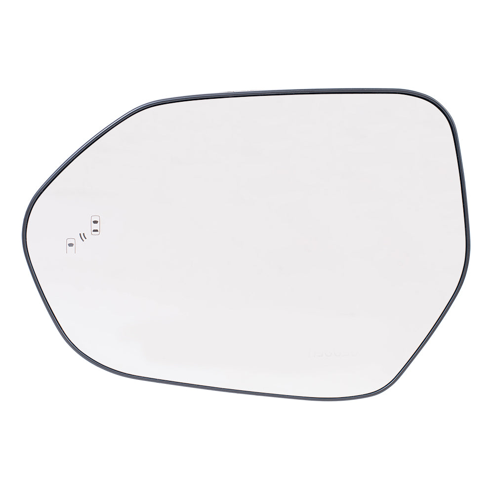 Mirror Glass with Base for 2018-2022 Camry Blind Spot Detection for 2019-2024 Corolla 8790706170 Left TO1324141