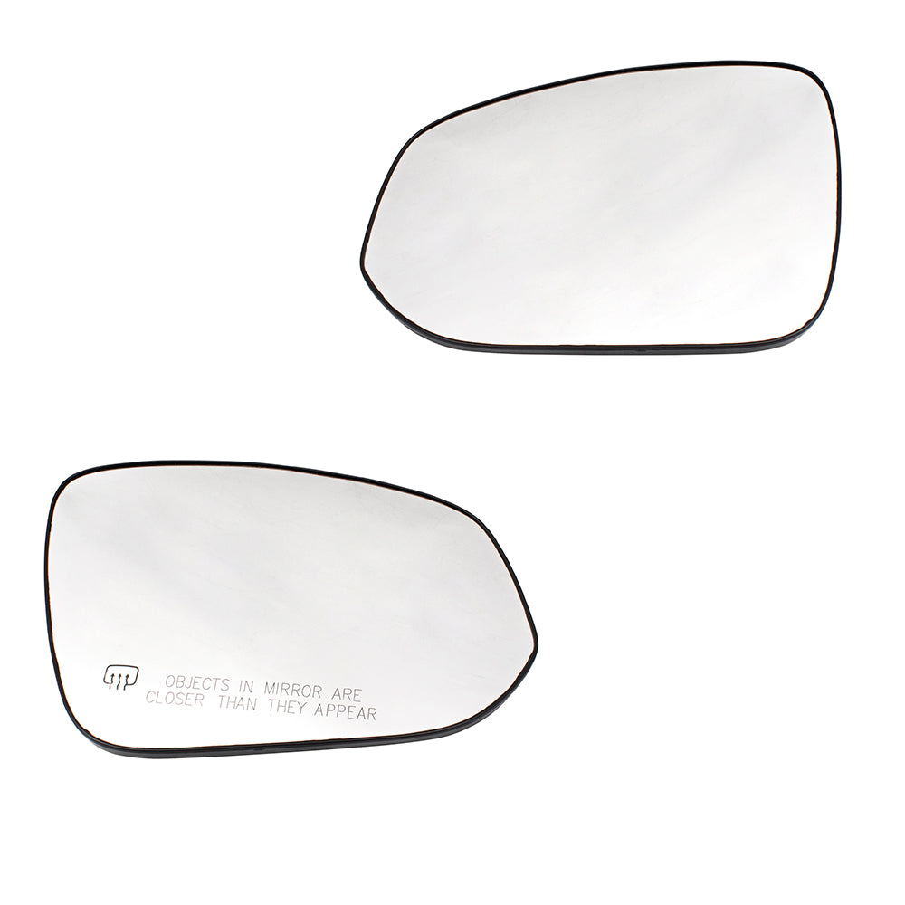Mirror Glass with Base for 2014-2019 Highlander Heated 879610E130 Set TO1324125