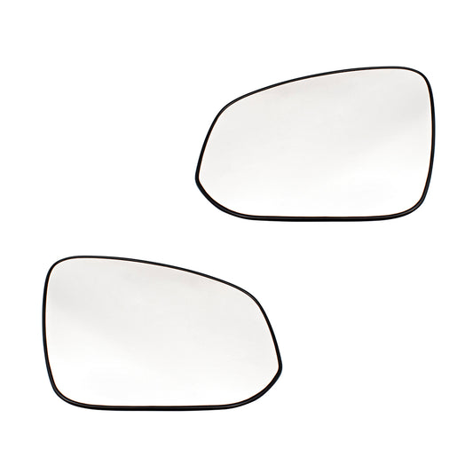 Brock Replacement Pair Mirror Glass with Bases Compatible with 2013-2015 RAV4