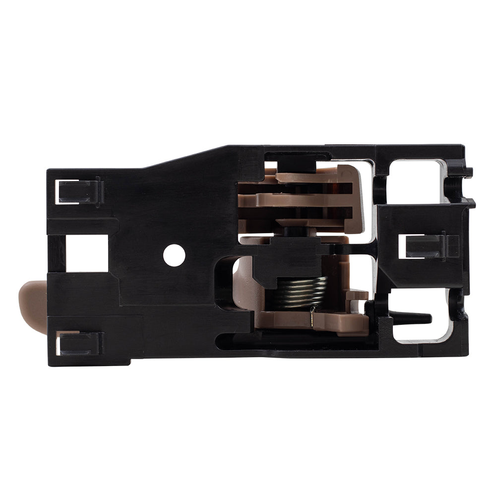 Brock Replacement Driver and Passenger Side Front and Rear Inside Brown/Oak Door Handles 4 Piece Set Compatible with 2001-2004 Sequoia & 2004-2006 Tundra Double Cab ONLY