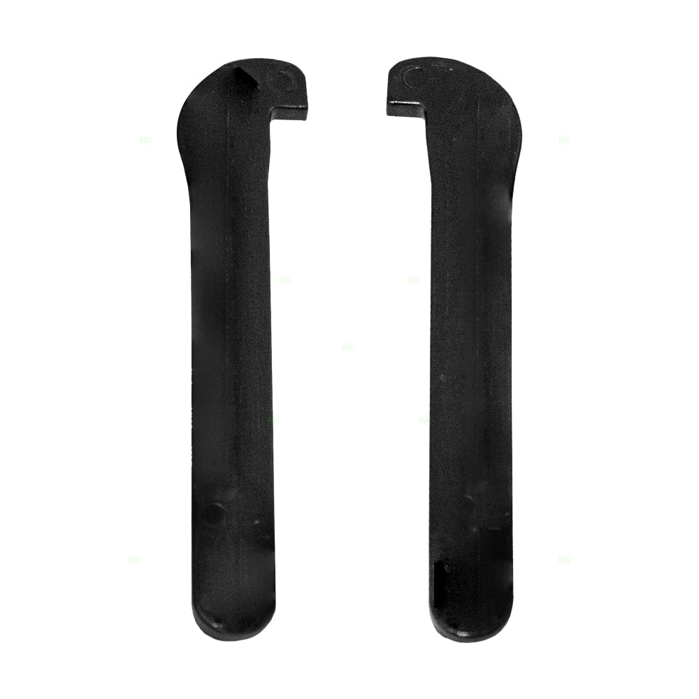 Brock Replacement Pair Set Center Console Lid Black Stopper Arms Compatible with Pickup Truck SUV 58964-16010