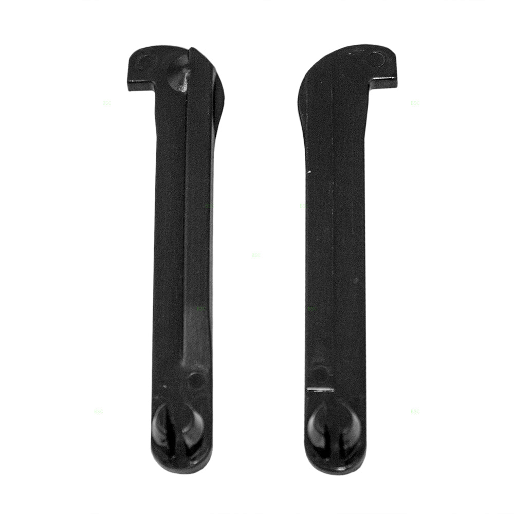 Brock Replacement Pair Set Center Console Lid Black Stopper Arms Compatible with Pickup Truck SUV 58964-16010