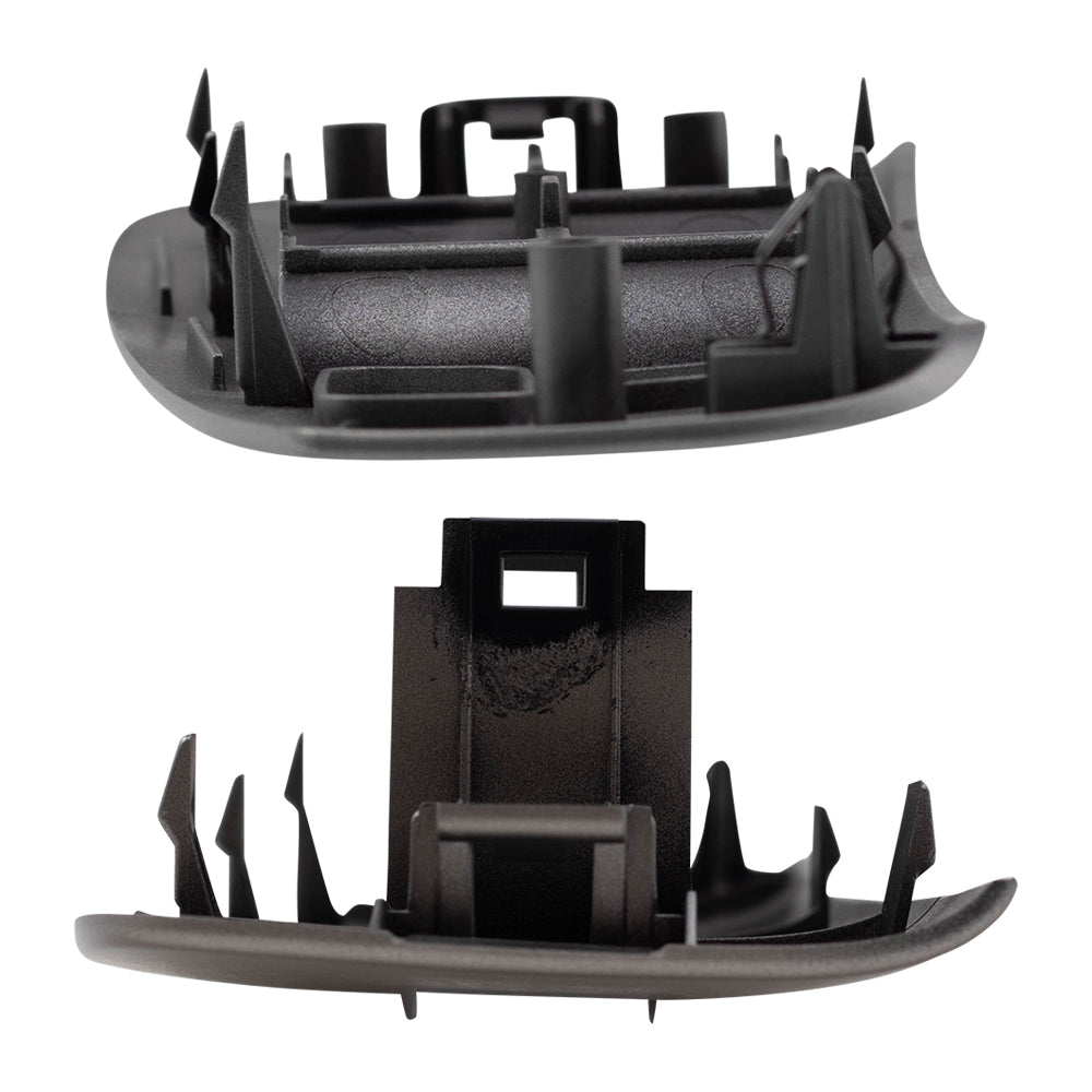 Brock Replacement Pair Front Power Window Switch Bezels Silver Compatible with 03-08 Matrix