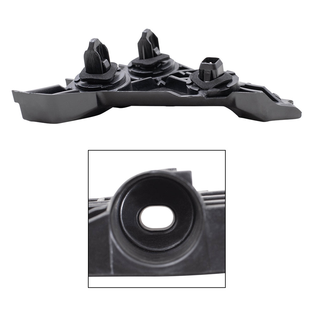Brock Replacement Rear Driver and Passenger Side, Side Bumper Supports and Bumper Cover Retainers 4 Piece Set Compatible with 2007-2011 Camry & 2007-2011 Camry Hybrid