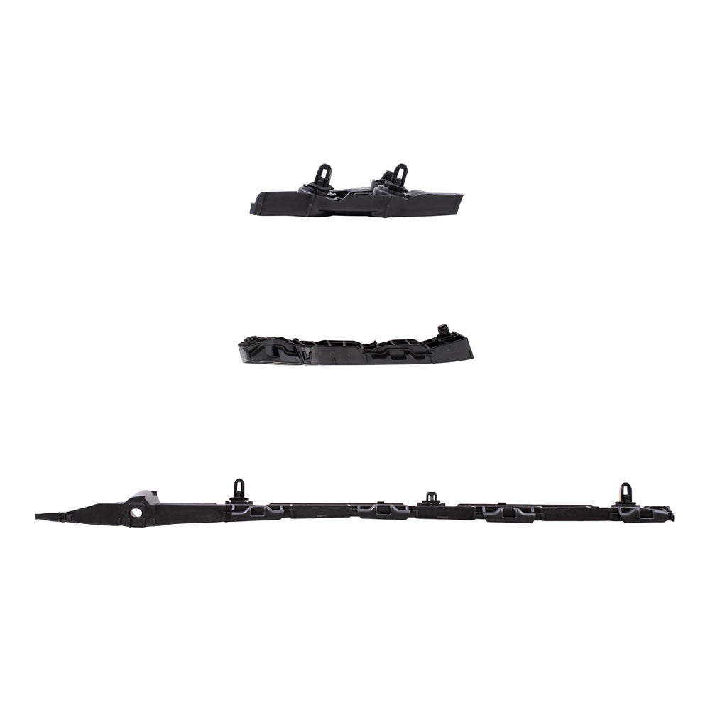 Brock Replacement Front Bumper Brackets and Rear Bumper Cover Retainers & Side Bumper Supports 6 Piece Set Compatible with 2007-2011 Camry & 2007-2011 Camry Hybrid