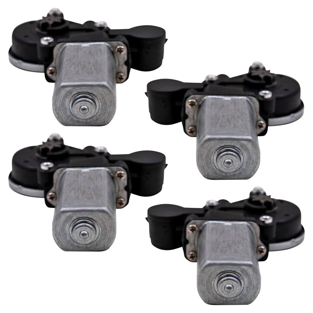 Brock Aftermarket Replacement Power Window Motor With 2 Pin Connector 4 PC Set Compatible With 2002-2008 Toyota Models