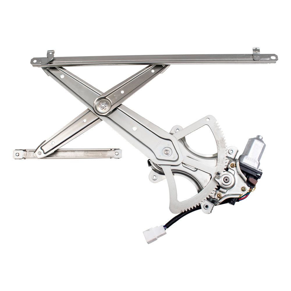 Brock Aftermarket Replacement Front Driver Left Passenger Right Power Window Regulator With Motor Set Compatible With 2001-2007 Toyota Sequoia