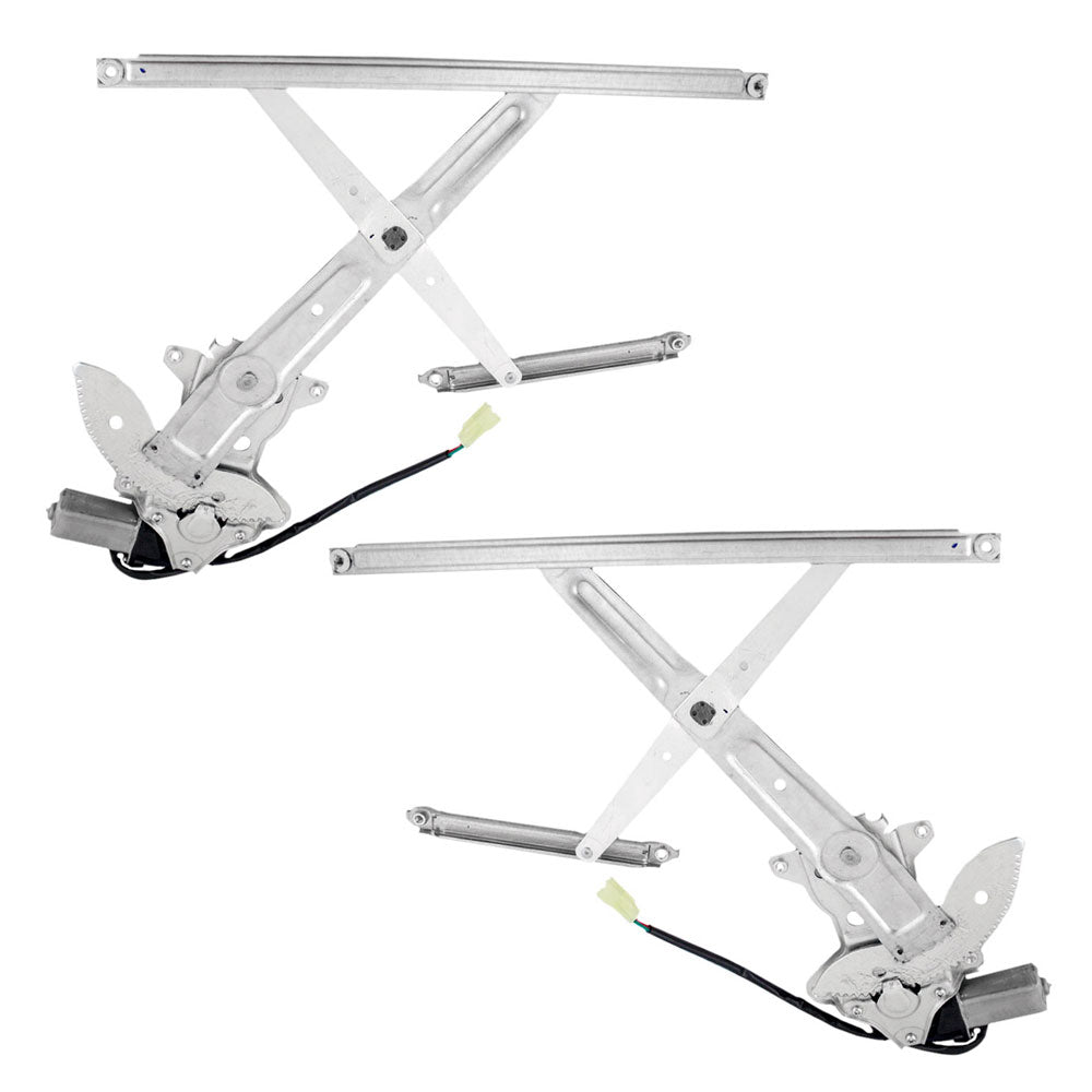 Brock Replacement Driver and Passenger Front Power Window Lift Regulators & Motors Assemblies Compatible with 04-06 xB 69802-52030 69801-52030