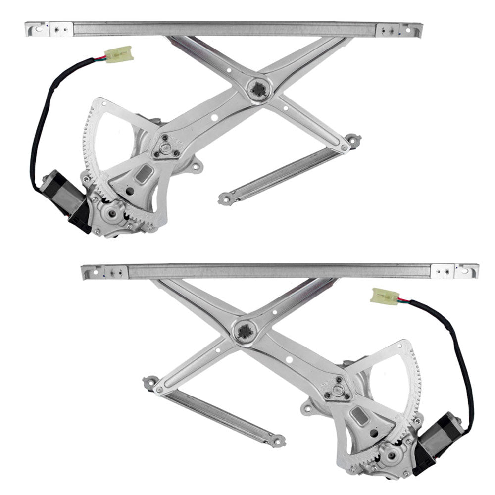 Brock Replacement Driver and Passenger Front Power Window Lift Regulators & Motors Assemblies Compatible with 02-06 Camry (built in USA) 69802AA030 85710AA050