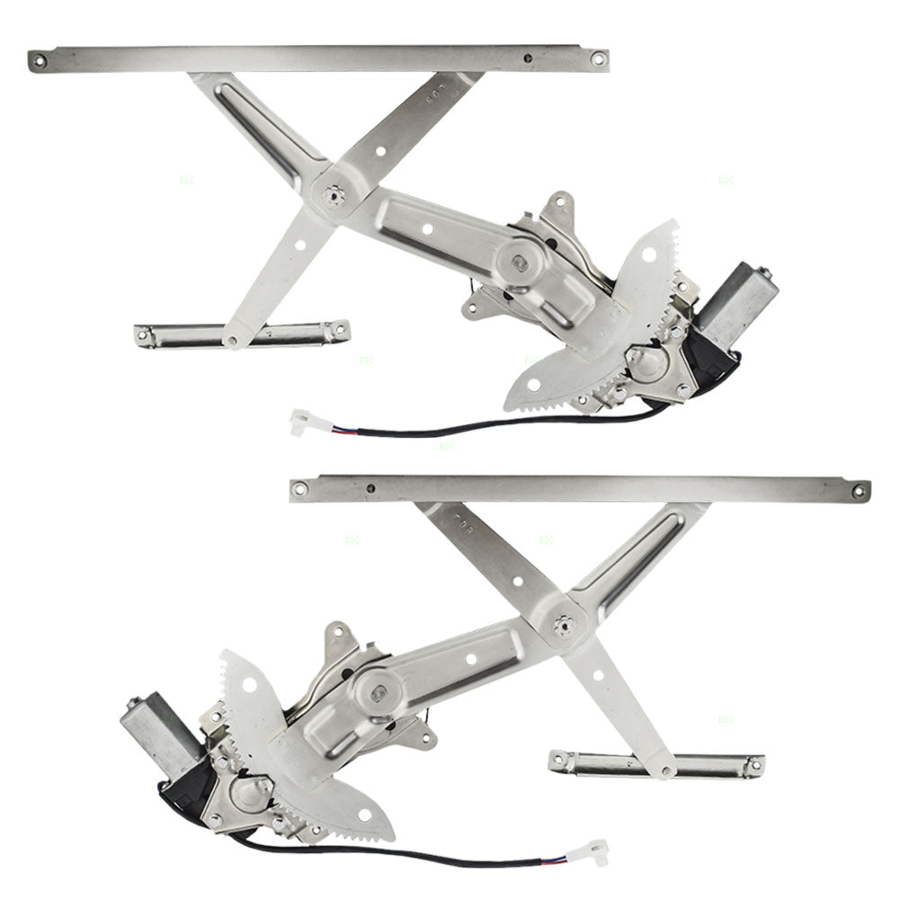 Brock Replacement Driver and Passenger Front Power Window Lift Regulators & Motors Assemblies Compatible with 98-02 Corolla 8572002040 6980102040