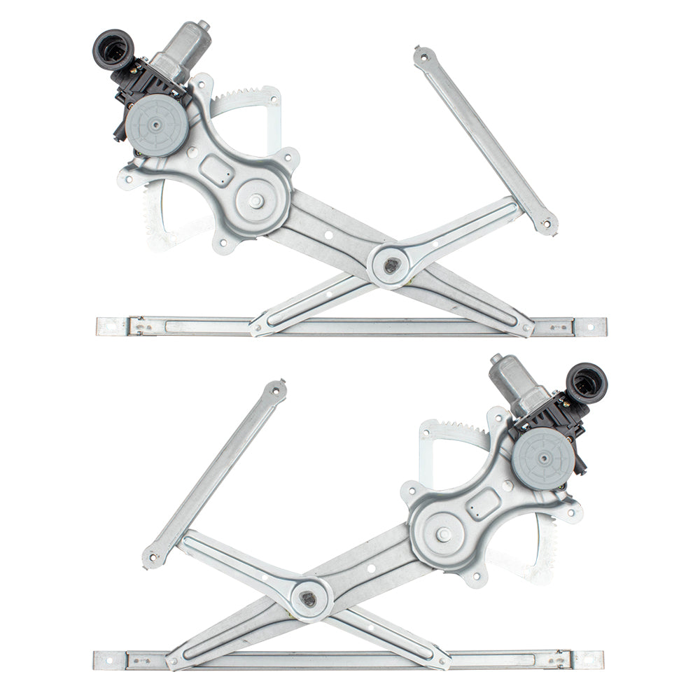 Brock Replacement Pair Set Front Window Power Regulators with Motors Assemblies Compatible with 05-12 Avalon 69802AC020 69801AC020 85720AE020 857100E010