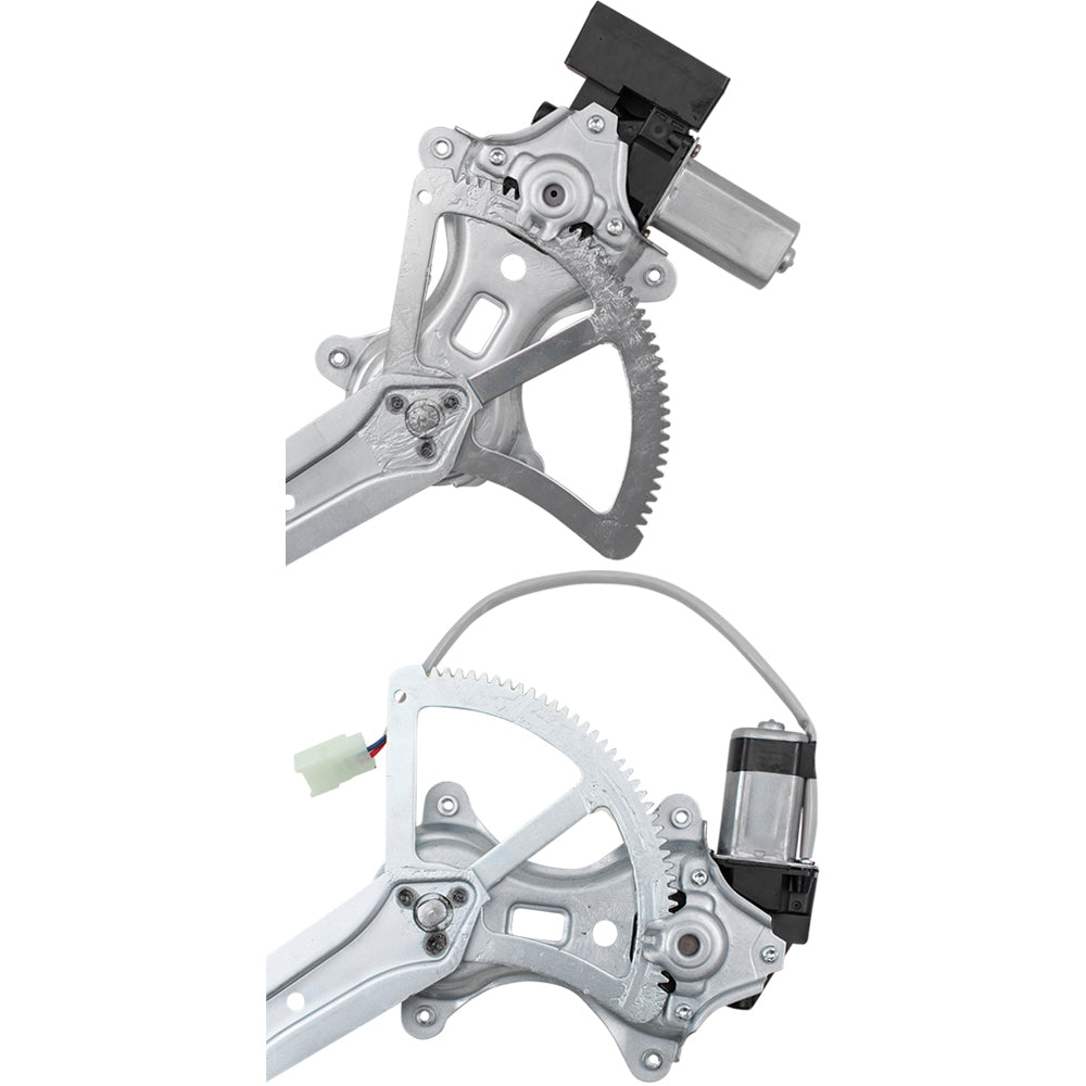 Brock Replacement Pair Set Front Power Window Lift Regulators with Motors Assemblies Compatible with 2001-2007 Highlander Hybrid 85720-42080 85720-42080