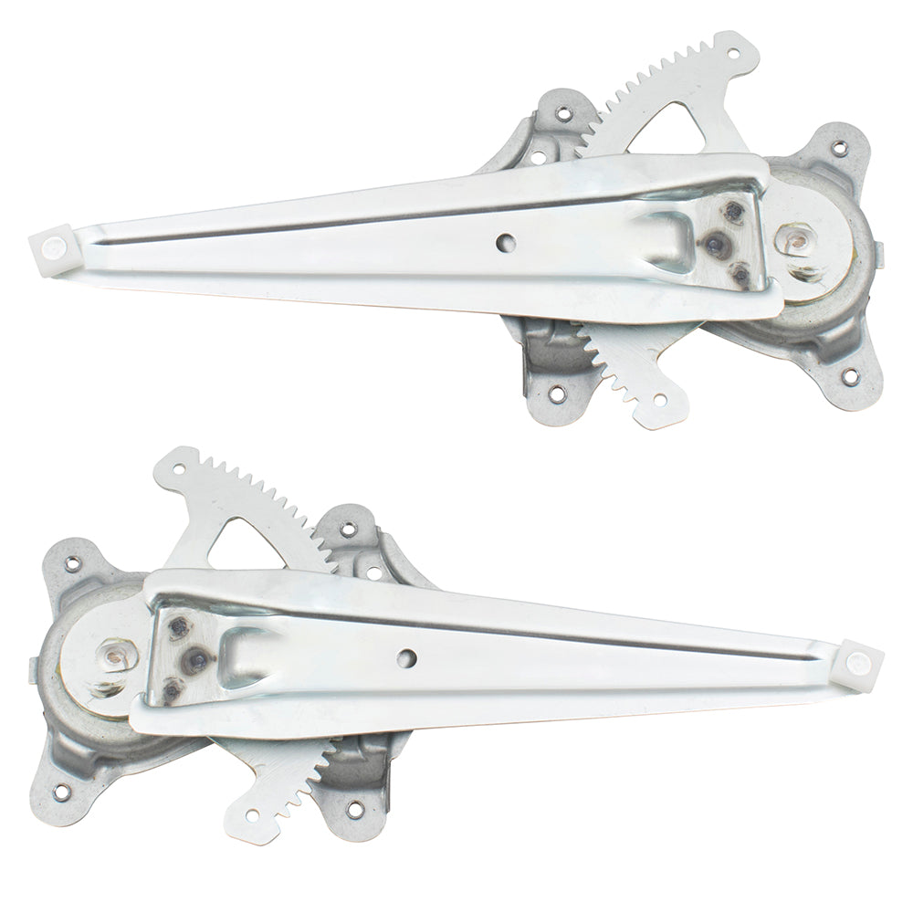 Brock Replacement Pair Set Rear Power Window Lift Regulators Compatible with 12-17 Camry & Hybrid 6980406140 6980306140 TO1550162 TO1551162