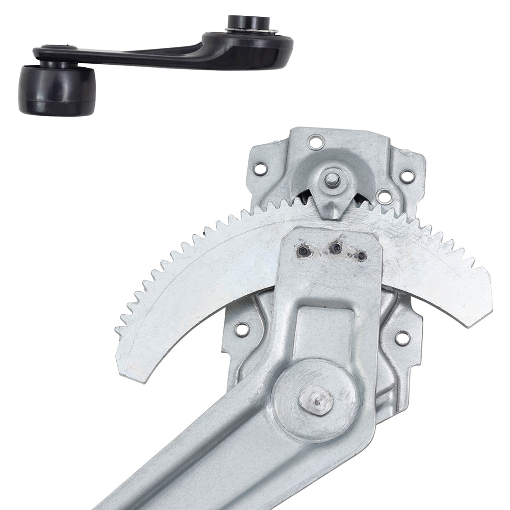 Brock Replacement Manual Window Regulators with Crank Handles Compatible with 84-89 4Runner