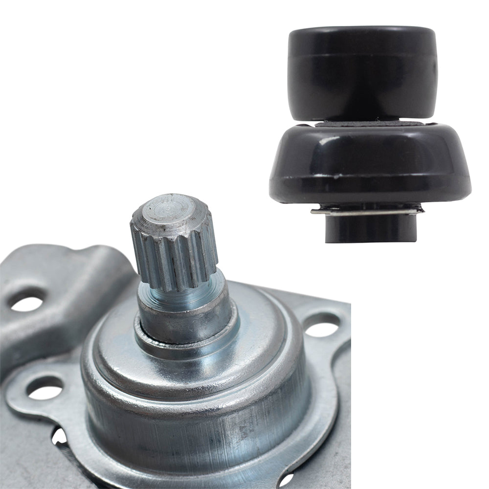 Brock Replacement Manual Window Regulators with Crank Handles Compatible with 84-89 4Runner with Vent Window