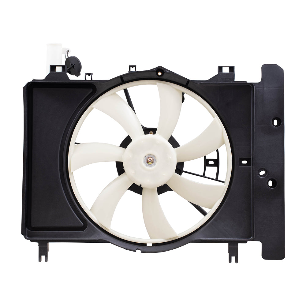 Brock Replacement Radiator Cooling Fan Assembly Compatible with 07-14 Yaris Japan 16711-21110 16363-0D110