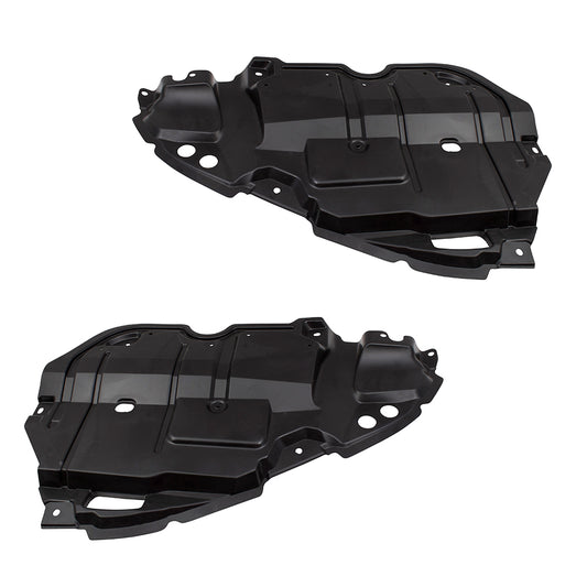 Brock Replacement Pair Set Engine Under Covers Splash Shield Guards Compatible with 07-09 Camry + Hybrid 5144206050 5144106060