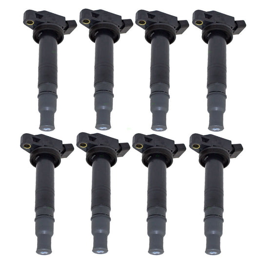 Brock Replacement 8 Piece Set Ignition Spark Plug Coils Compatible with Various Models 90919-02248 90919-A2006