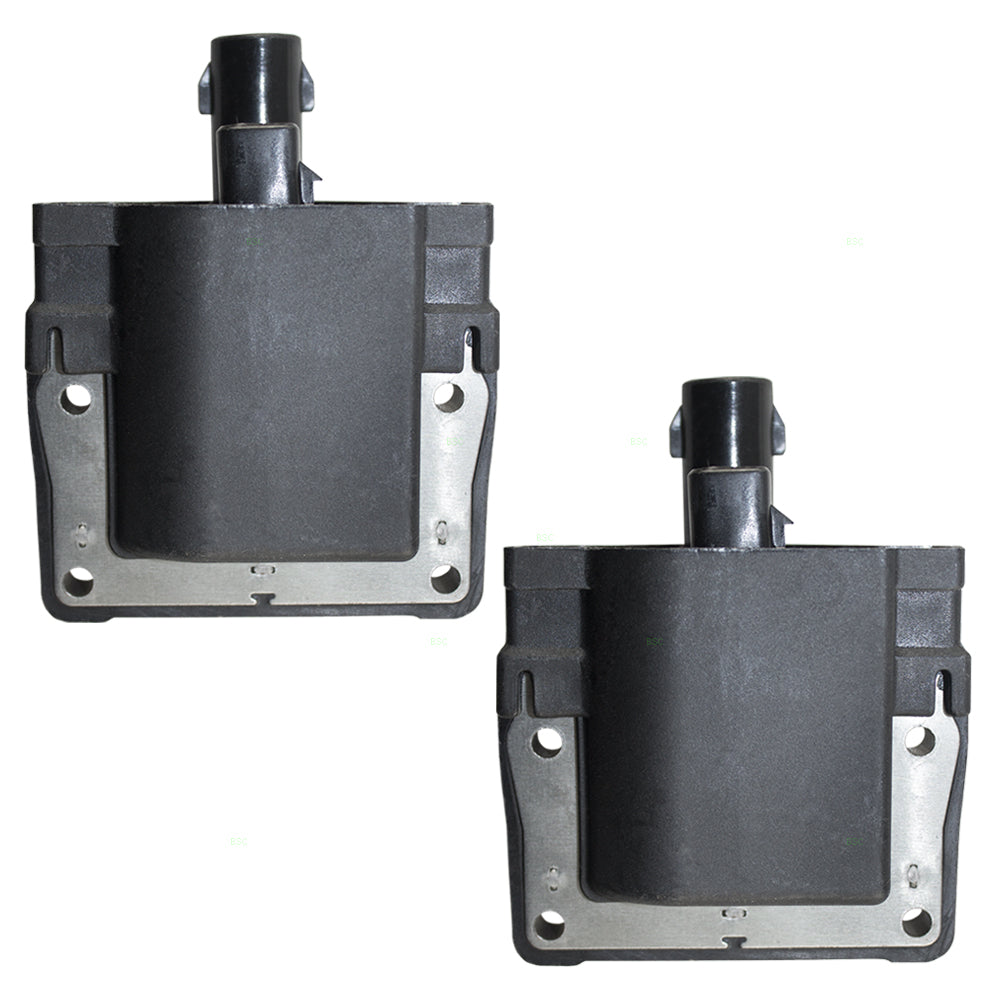Brock Replacement 2 Pc Set Pack Ignition Spark Plug Coil Pack Module Compatible with LS400 SC400 4.0L 8 cylinder 90919-02197