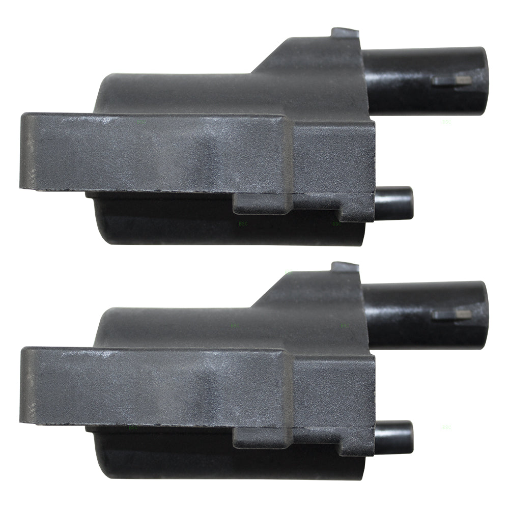 Brock Replacement 2 Pc Set Pack Ignition Spark Plug Coil Pack Module Compatible with LS400 SC400 4.0L 8 cylinder 90919-02197