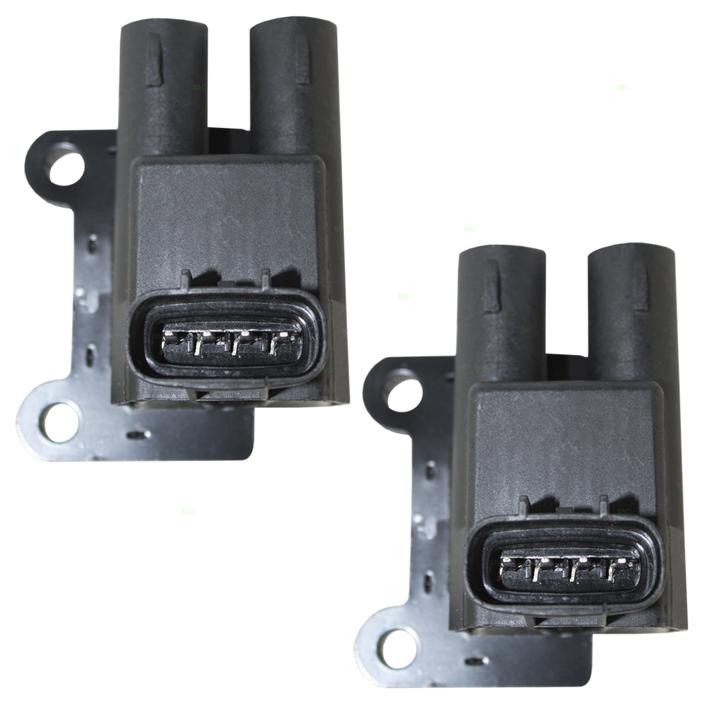 Brock Replacement 2 Piece Set Ignition Spark Plug Coil Pack Modules Compatible with Prizm Corolla 1.8L 4 cyl 90919-02224 UF-246