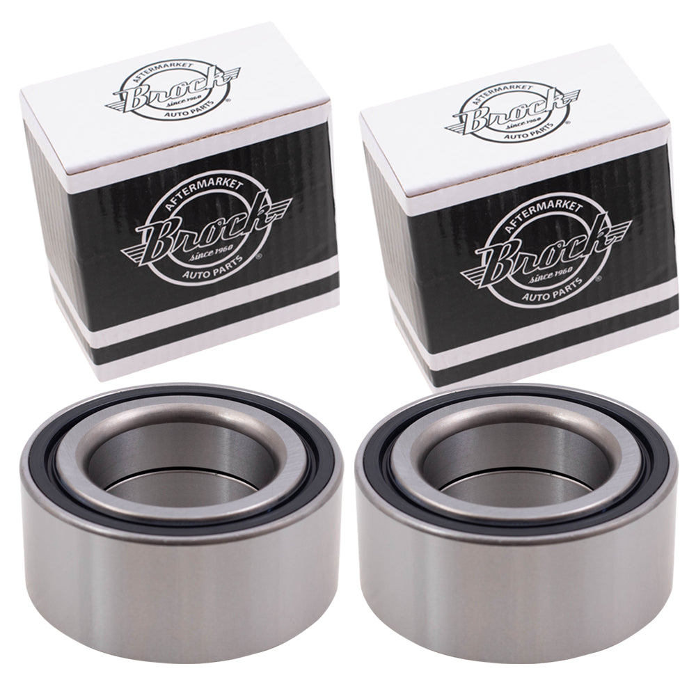 Brock Replacement Pair Front Wheel Bearings Compatible with 2008-2012 Accord 2010-2011 Accord Crosstour