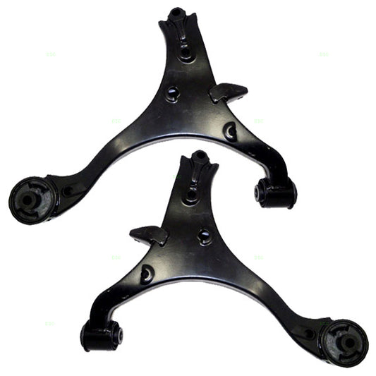 Brock Replacement Driver and Passenger Front Lower Control Arm Compatible with 01-05 Civic 51360S5AA03 51350S5AA20