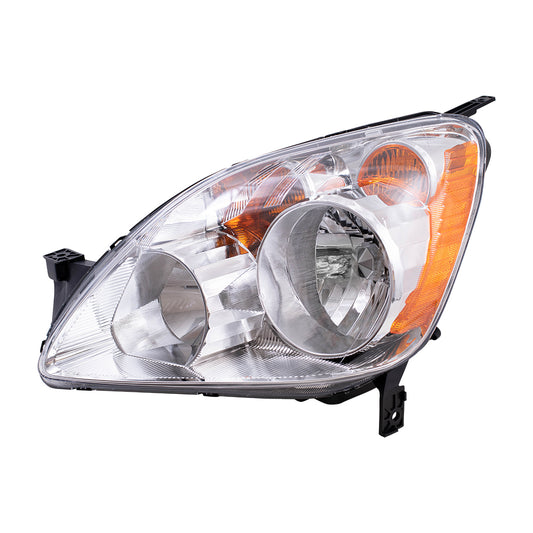 Brock Replacement Drivers Headlight Headlamp Compatible with 05-06 CR-V SUV 33151S9AA11