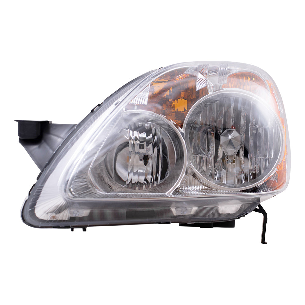 Brock Replacement Drivers Headlight Headlamp Compatible with 05-06 CR-V SUV 33151S9AA11