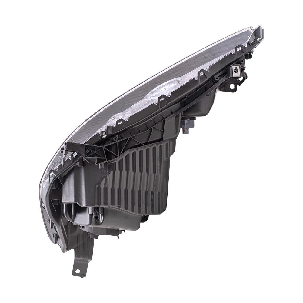 Headlight for 2009-2014 Fit Base/LX/DX w/ Gray Bezel 33150TK6A01 Set HO2502138