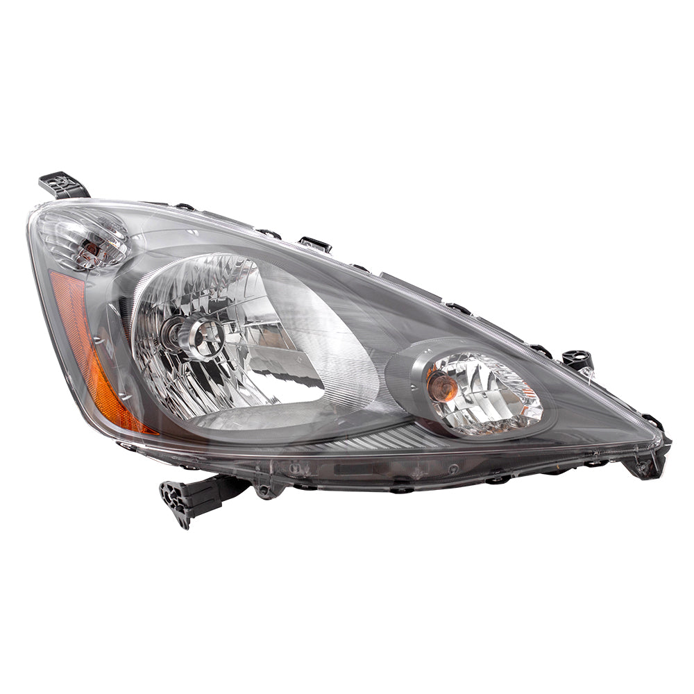 Headlight for 2009-2014 Fit Base/LX/DX w/ Gray Bezel 33100TK6A01 Right HO2503138